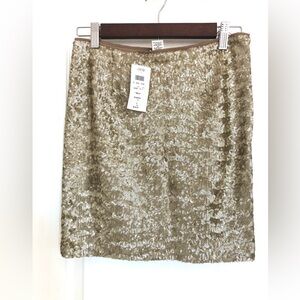 Cache Gold Sequin Pencil Skirt